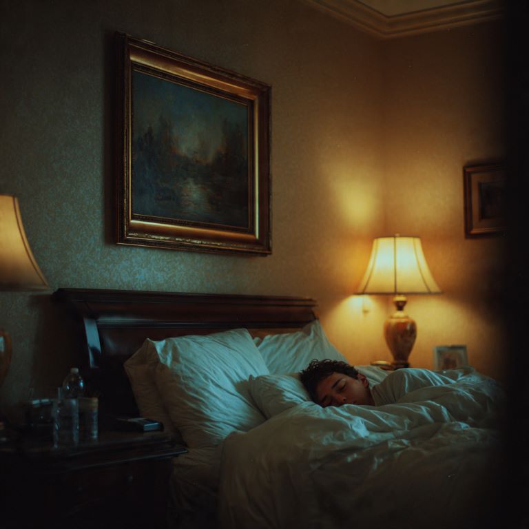 Person in deep sleep after session